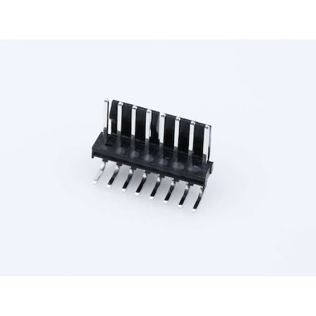 Molex Board Connector, 8 Contact(S), 1 Row(S), Male, Right Angle, 0.156 Inch Pitch, Solder Terminal,  1718141008